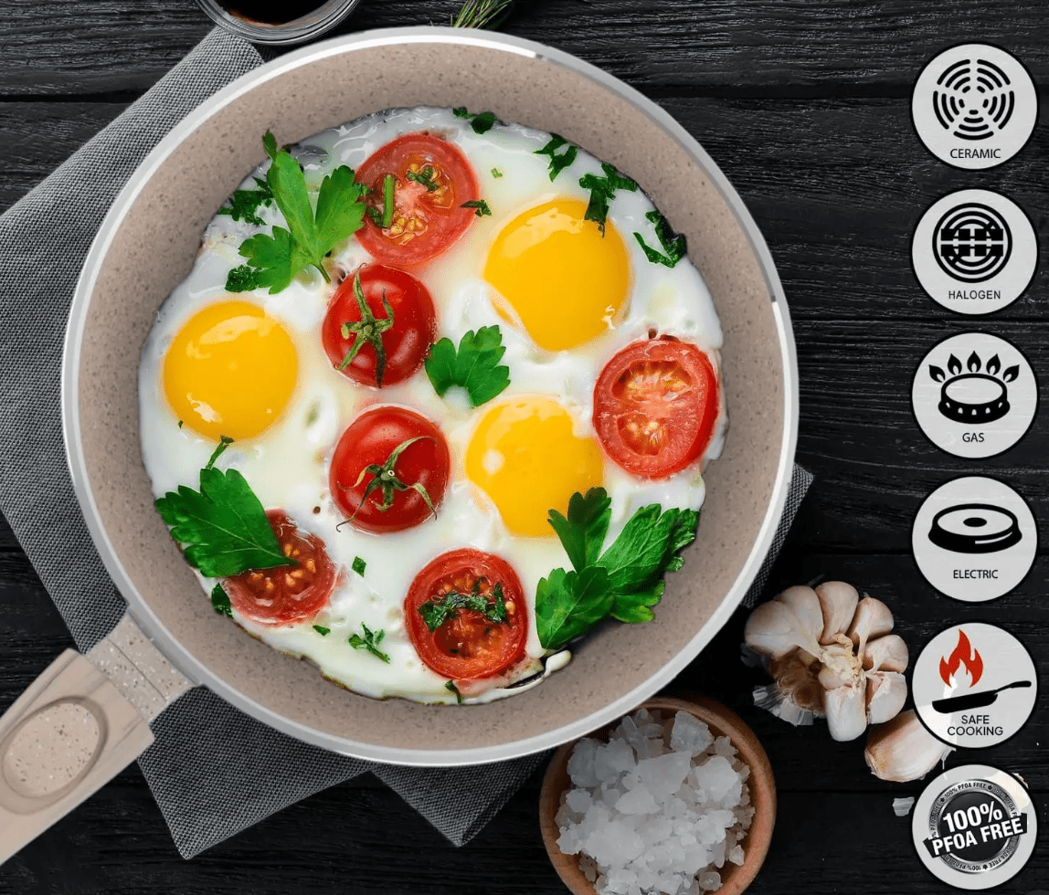 Set Pentole Antiaderenti ad Induzione A.M.C. 16 Pezzi 🥘