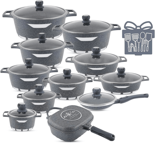 Set Pentole Antiaderenti ad Induzione A.M.C. 16 Pezzi 🥘